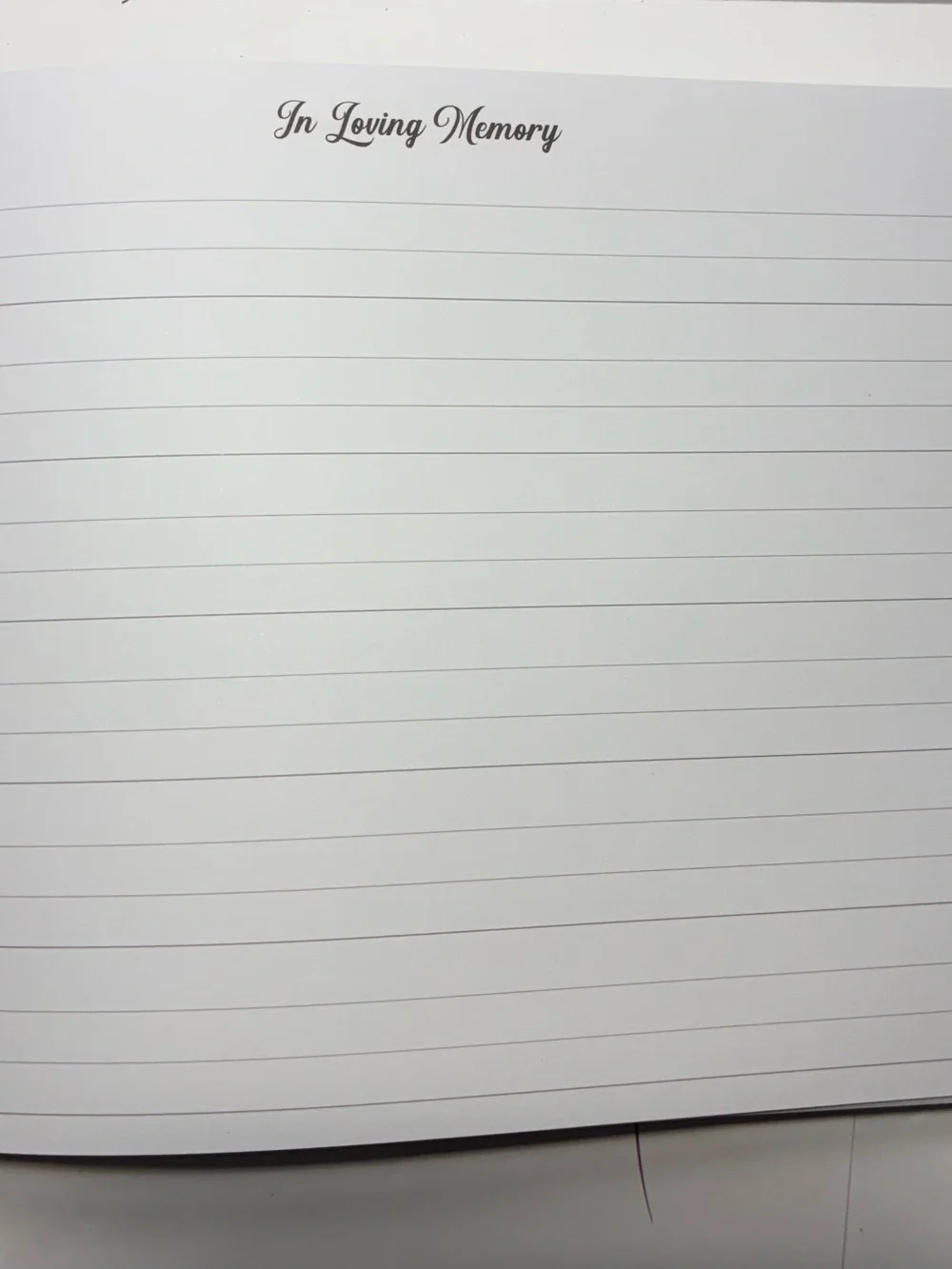 Skyline Funeral Guest Book Black Vegan Leather Hardcover Memorial Register New